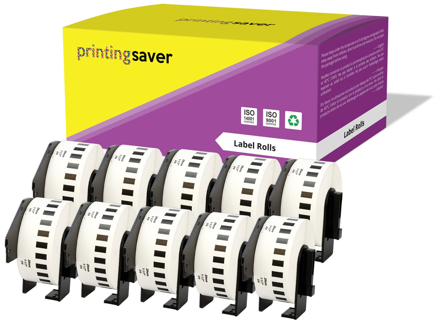 Compatible Roll DK22210 DK-22210 29mm x 30.48m Continuous Address Labels for Brother P-Touch QL-1050 QL-550 QL-500 QL-570 - Printing Saver