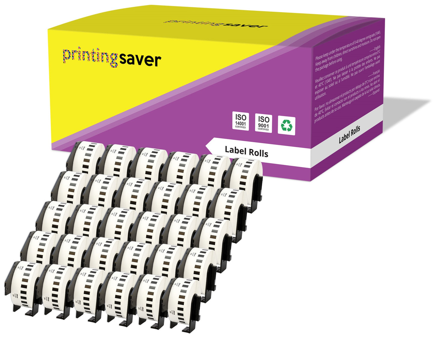 Compatible Roll DK22210 DK-22210 29mm x 30.48m Continuous Address Labels for Brother P-Touch QL-1050 QL-550 QL-500 QL-570 - Printing Saver