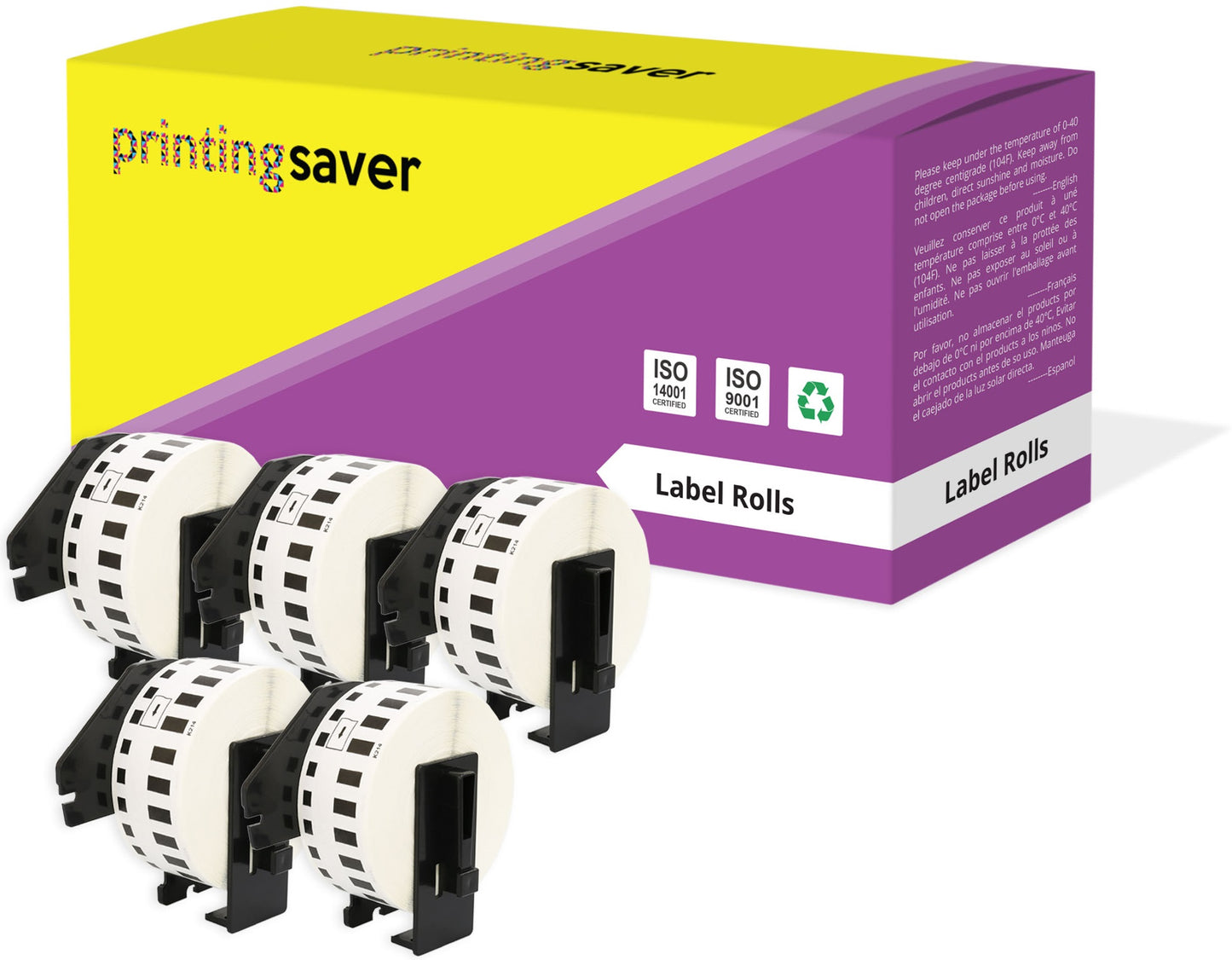 Compatible Roll DK22214 DK-22214 12mm x 30.48m Continuous Address Labels for Brother P-Touch QL-1050 QL-550 QL-500 QL-570 - Printing Saver