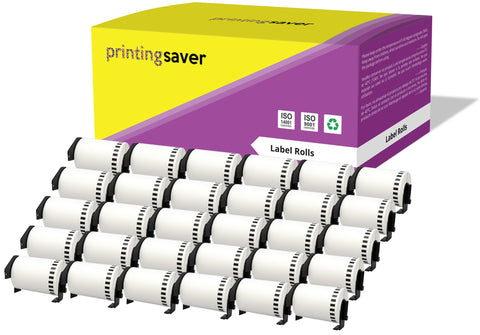 Compatible Roll DK22243 DK-22243 102mm x 30.48m Continuous Address Labels for Brother P-Touch QL-1050 QL-1050N QL-1060N QL-1100 QL-1110NWB - Printing Saver