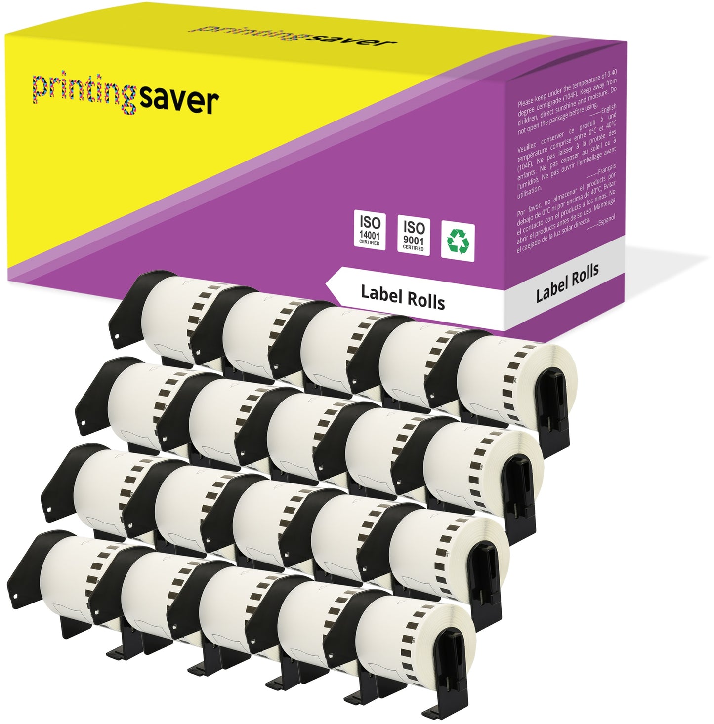 Compatible Roll DK22251 DK-22251 62mm x 15.24m Continuous Labels for Brother P-Touch - Printing Saver