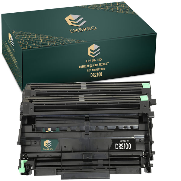 Compatible Brother DR2100 Drum Unit by EMBRIIO 