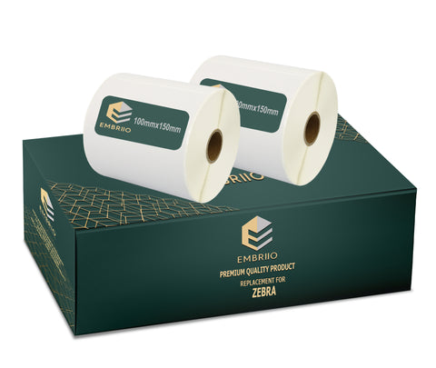White direct thermal Labels Rolls replacement for GP-1324D & Zebra Type Printers