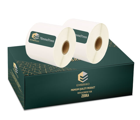White direct thermal Labels Rolls replacement for GP-1324D & Zebra Type Printers