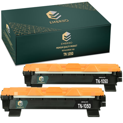 Compatible Brother TN-1050 TN1050 TN 1050 Toner Cartridge by EMBRIIO