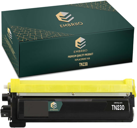 EMBRIIO TN-230 TN-230BK Black Compatible Toner Cartridge Replacement for Brother HL-3040CN HL-3045CN HL-3070CN HL-3070CW HL-3075CW DCP-9010CN MFC-9120CN MFC-9320CW