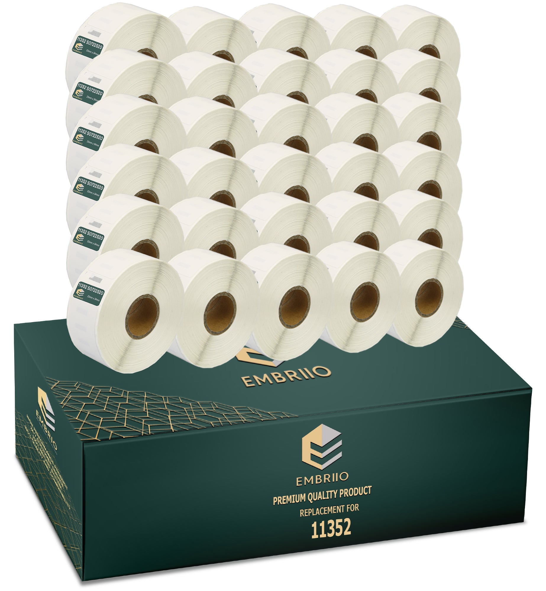 Compatible Dymo 11352 labels - Return Address Label Rolls - 25mm x 54mm