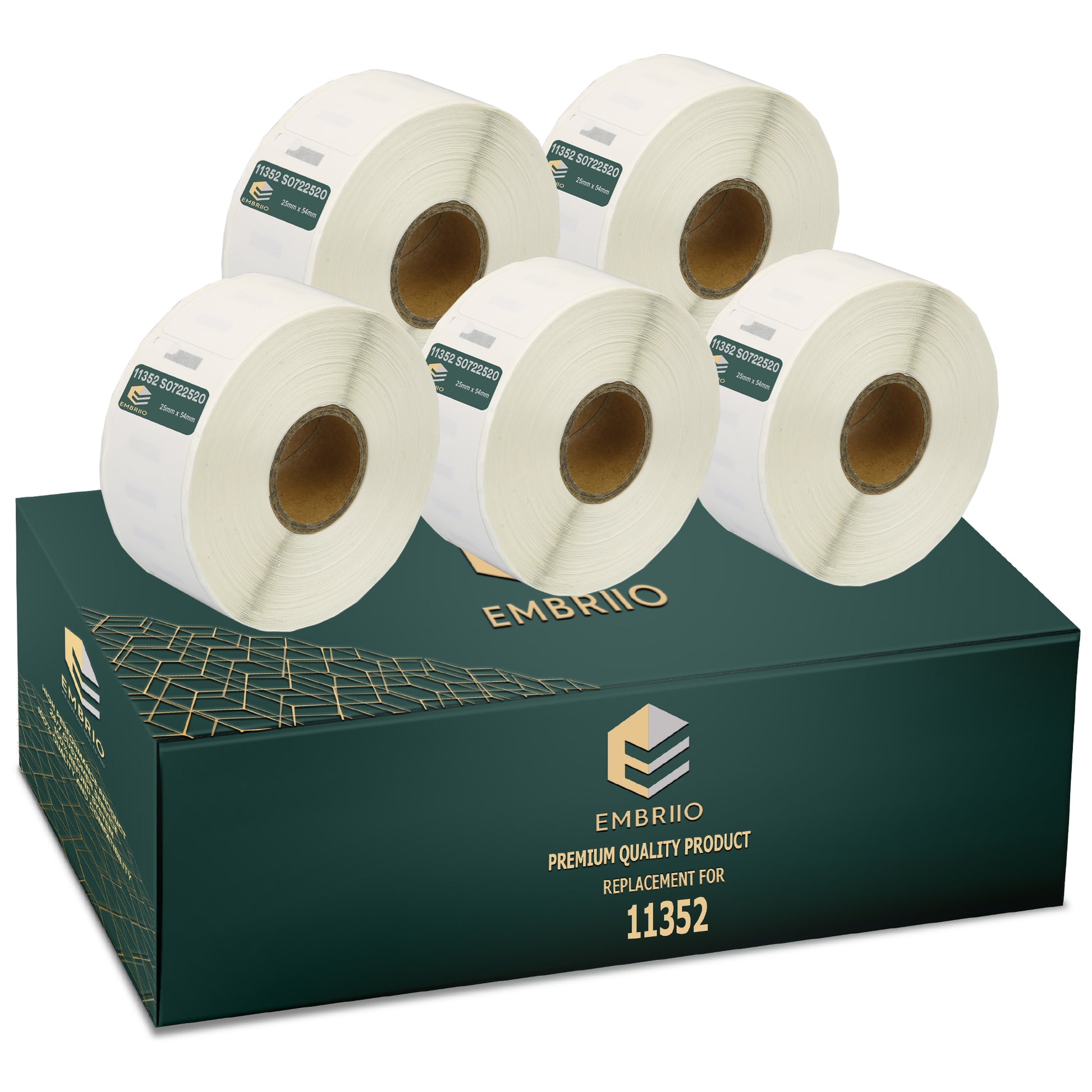 Compatible Dymo 11352 labels - Return Address Label Rolls - 25mm x 54mm