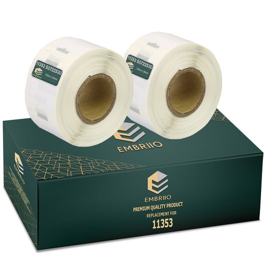 Compatible Dymo 11353 labels - 12mm x 24mm