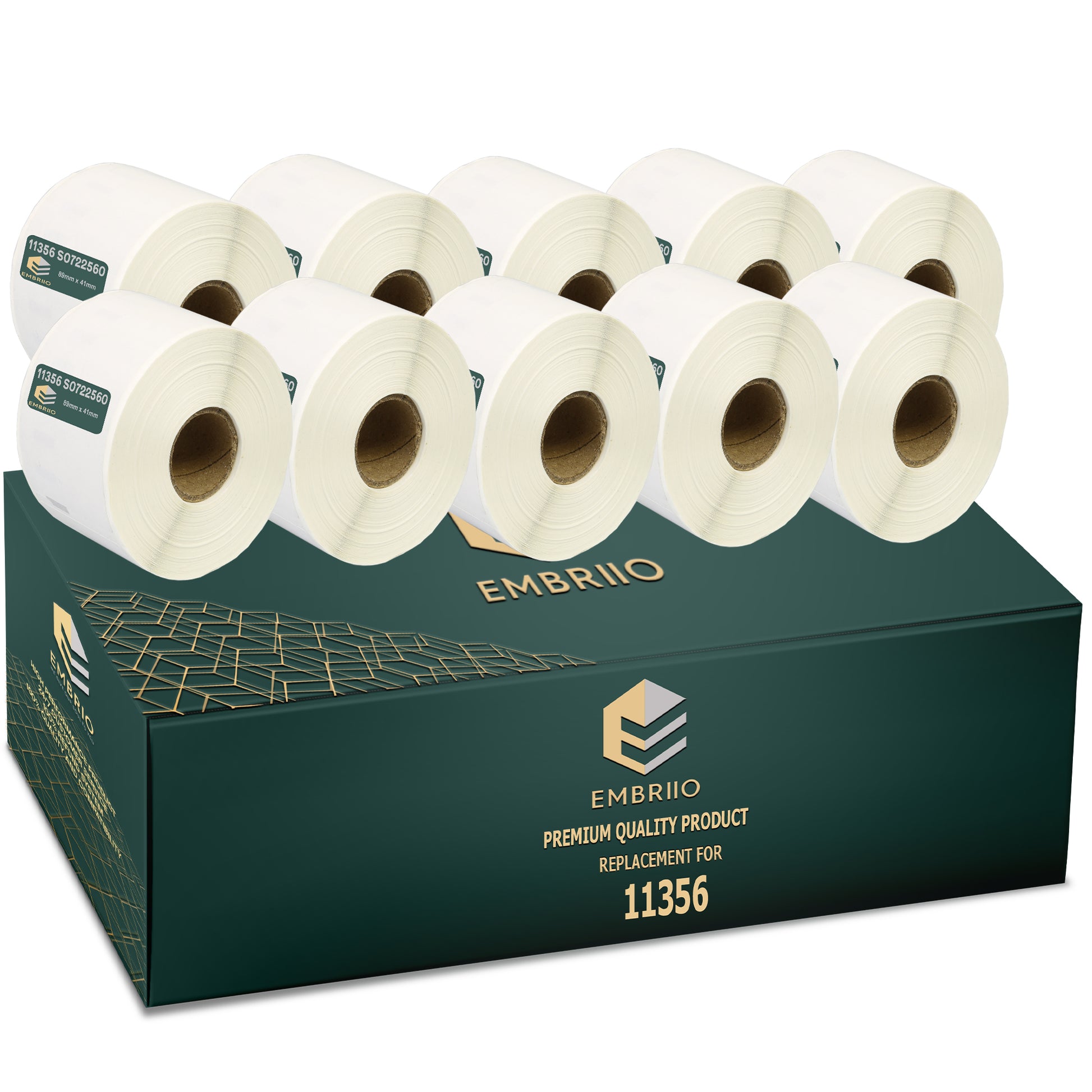 Compatible Dymo 11356 labels - Name Badge Label Rolls - 89mm x 41mm