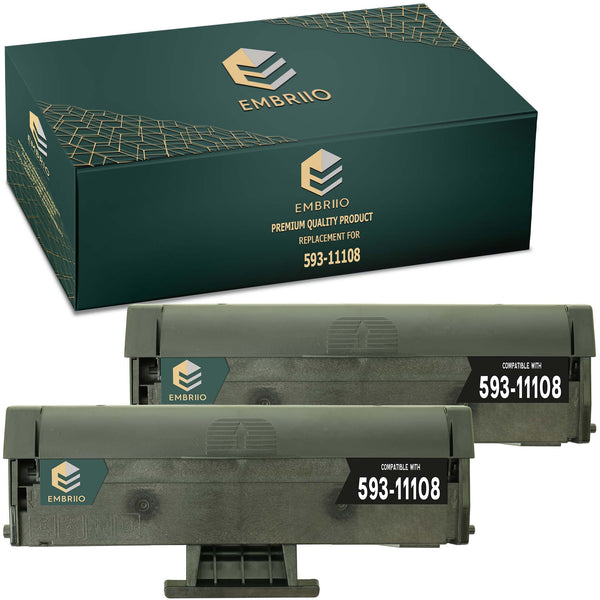 Compatible Dell 593-11108 HF44N Toner Cartridge by EMBRIIO