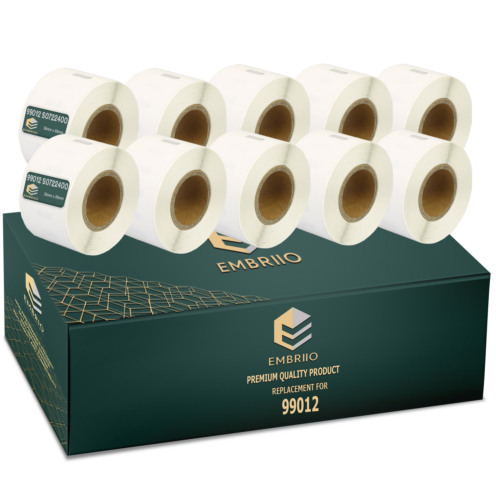 Compatible Dymo 99012 labels - Address Label Rolls - 36mm x 89mm