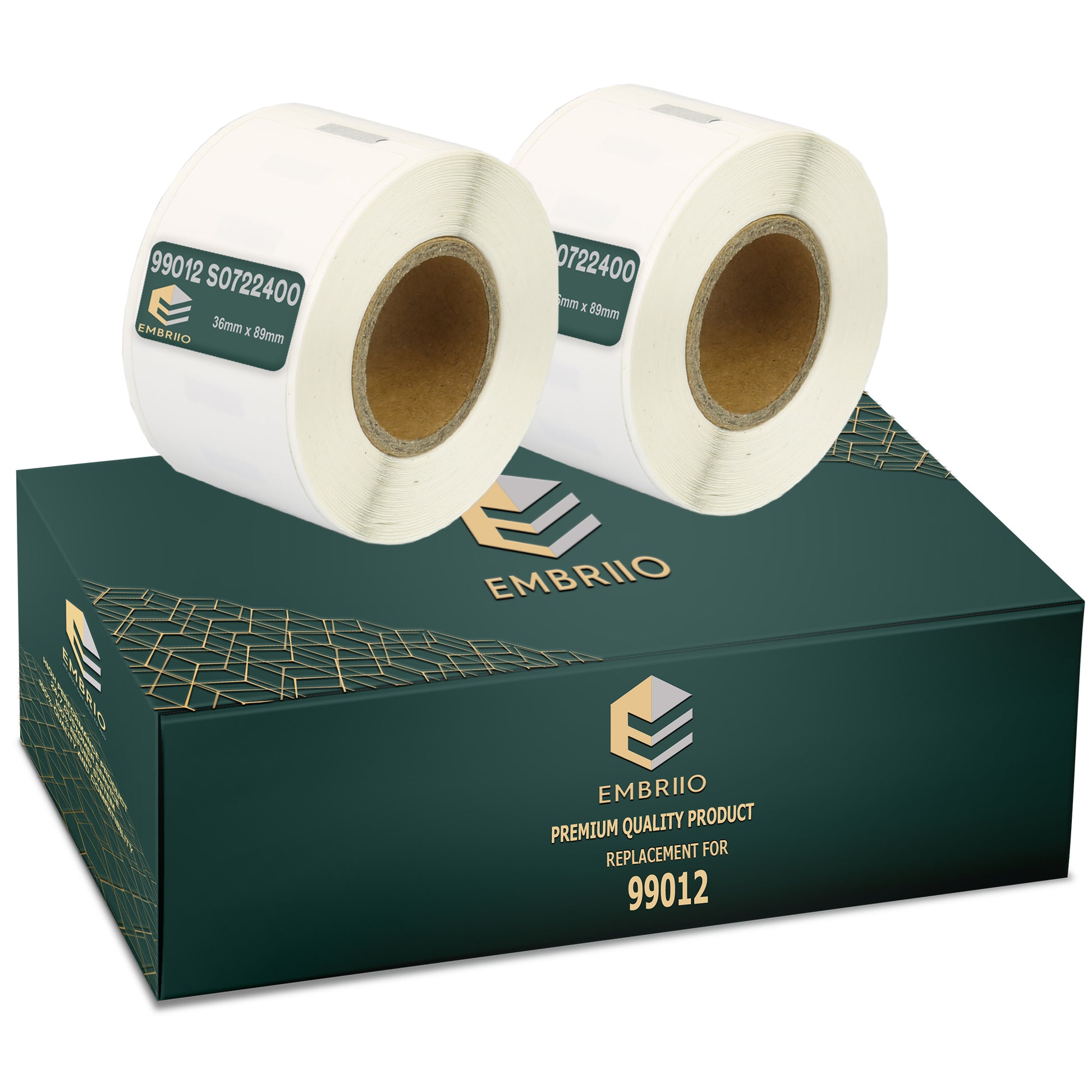 Compatible Dymo 99012 labels - Address Label Rolls - 36mm x 89mm