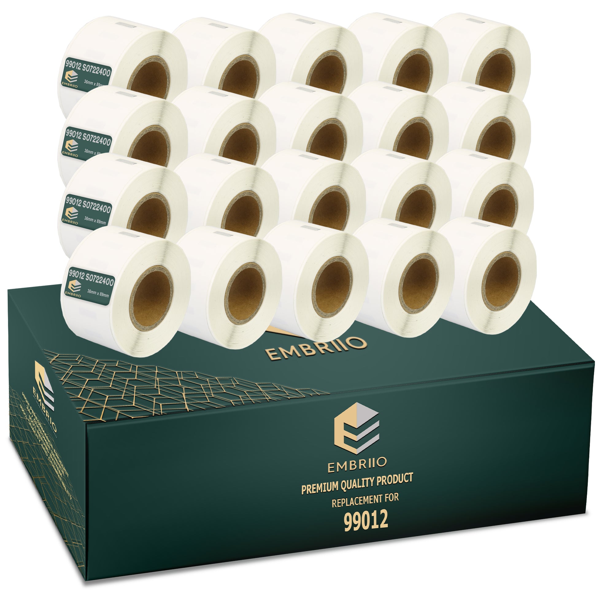 Compatible Dymo 99012 labels - Address Label Rolls - 36mm x 89mm