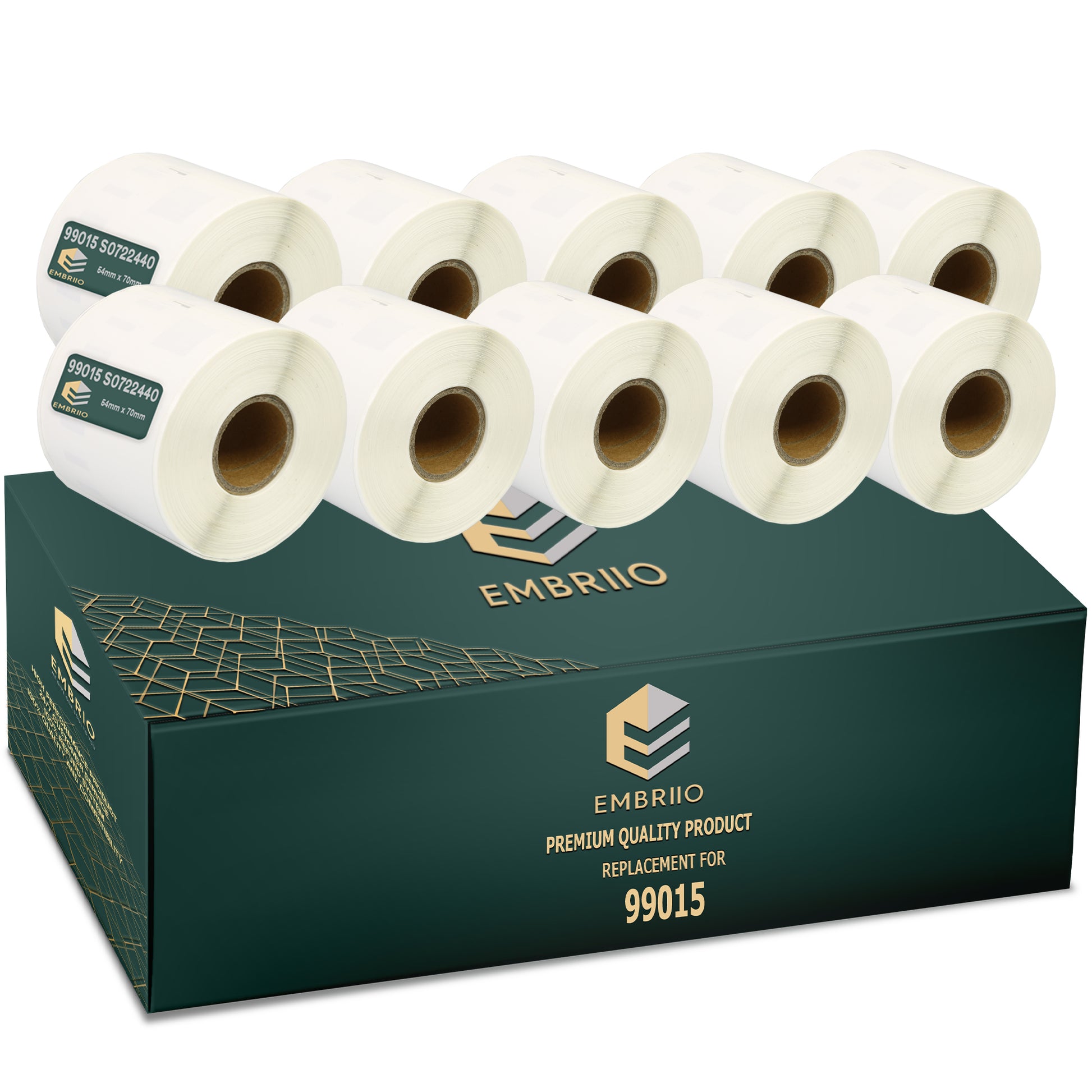 Compatible Dymo 99015 labels - 54mm x 70mm
