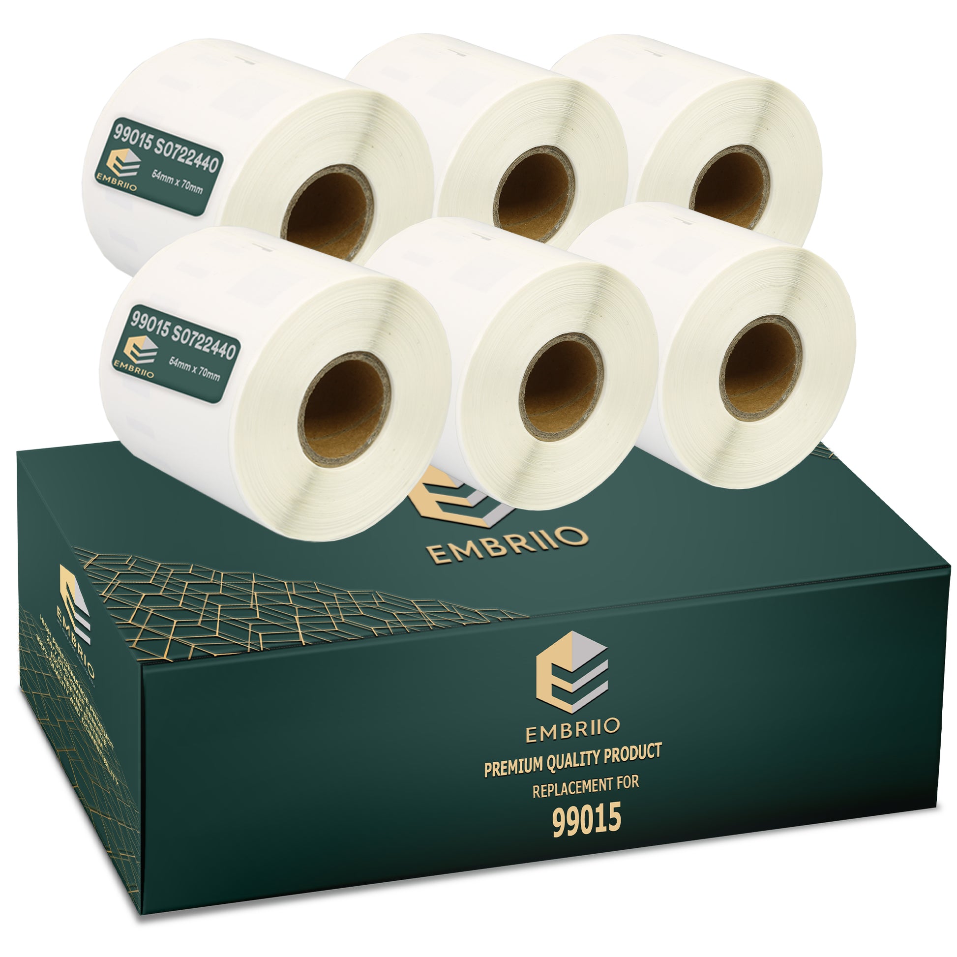 Compatible Dymo 99015 labels - 54mm x 70mm