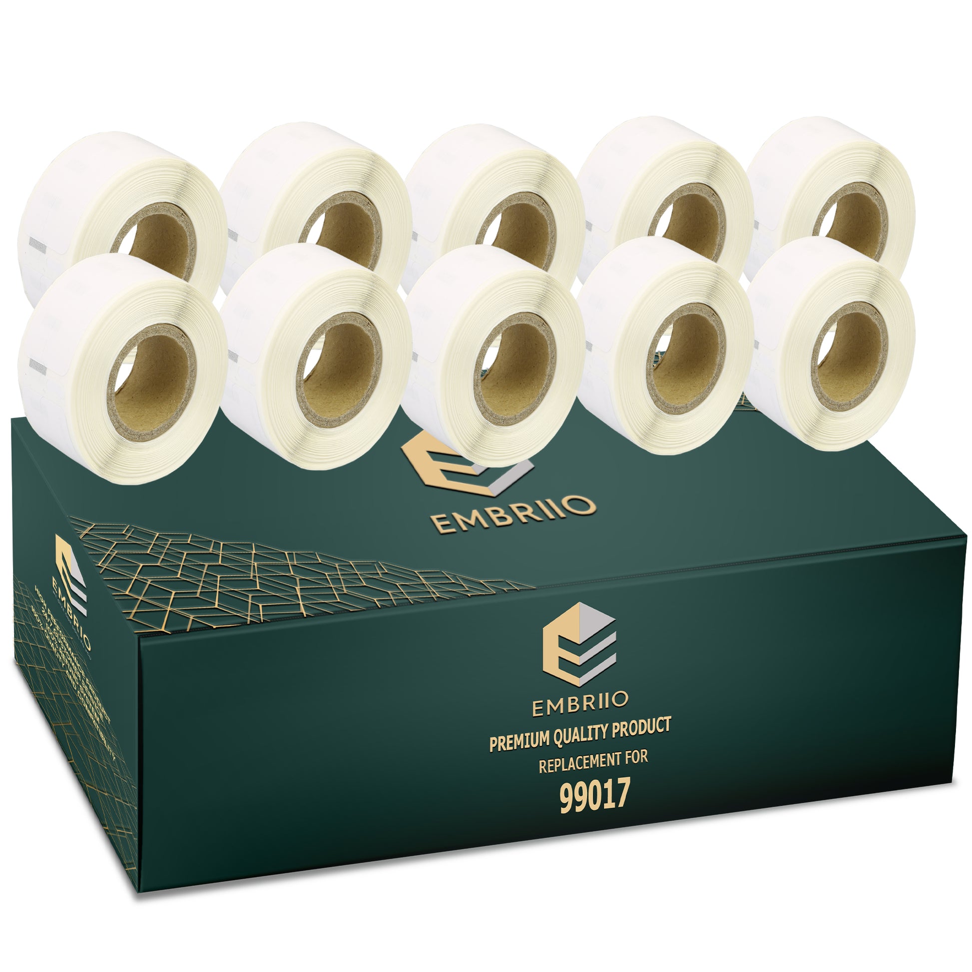 Compatible Dymo 99017 labels - Suspension File Label Rolls - 50mm x 12mm