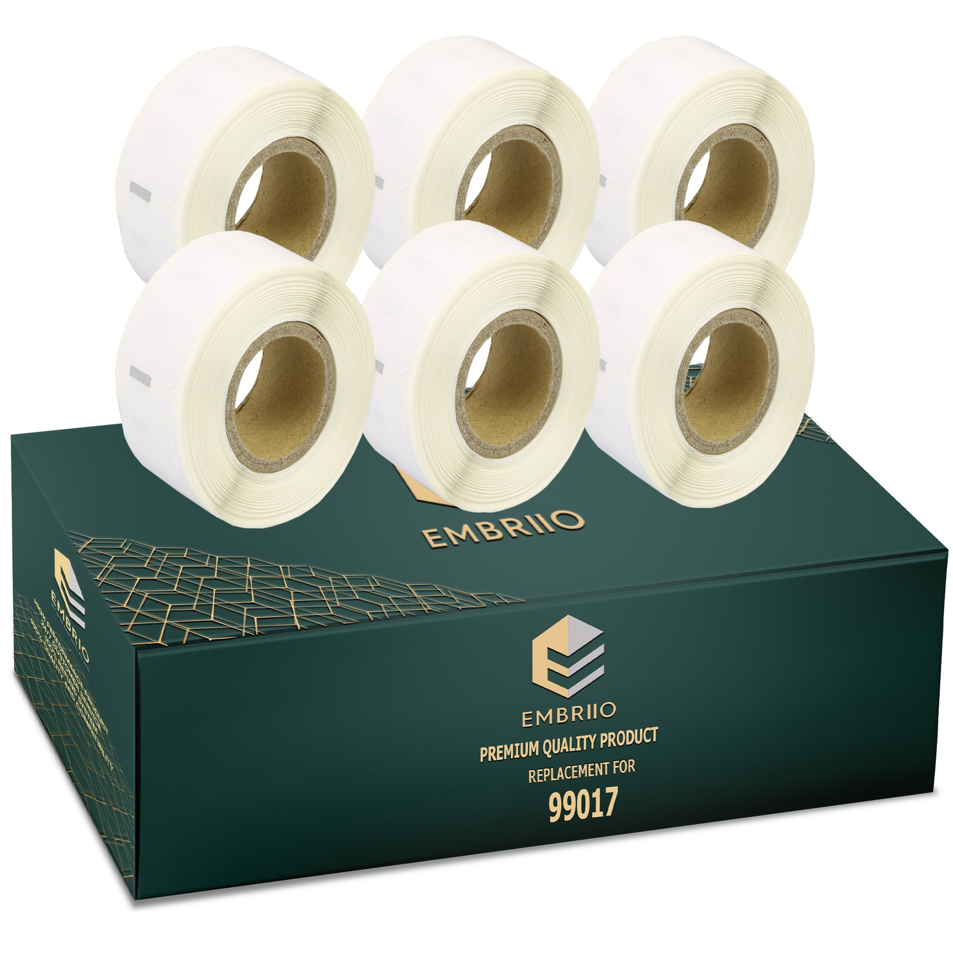 Compatible Dymo 99017 labels - Suspension File Label Rolls - 50mm x 12mm