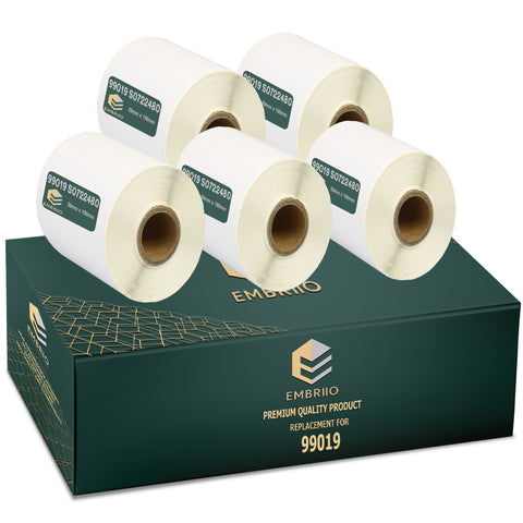 Compatible Dymo 99019 labels - Lever Arch File Label Rolls - 59mm x 190mm
