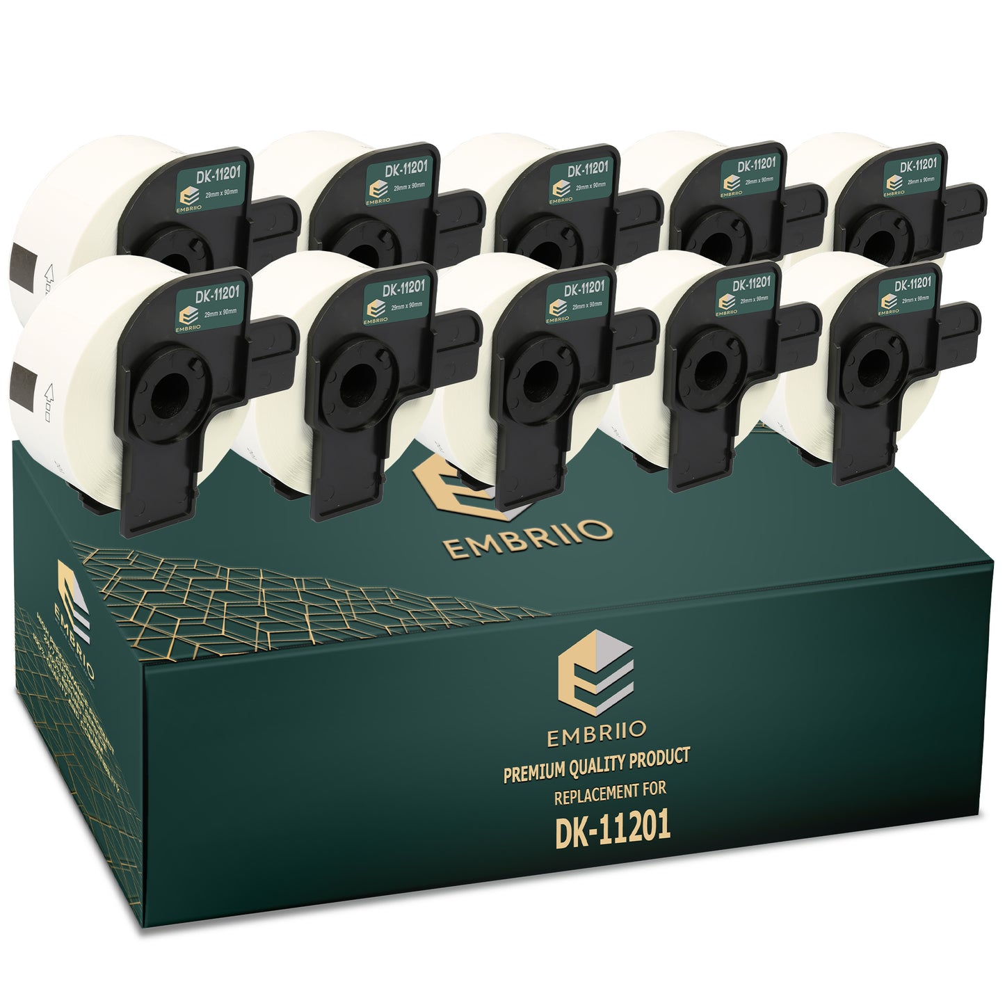 Compatible dk11201 Brother labels - Standard Address Label Rolls - 29mm x 90mm