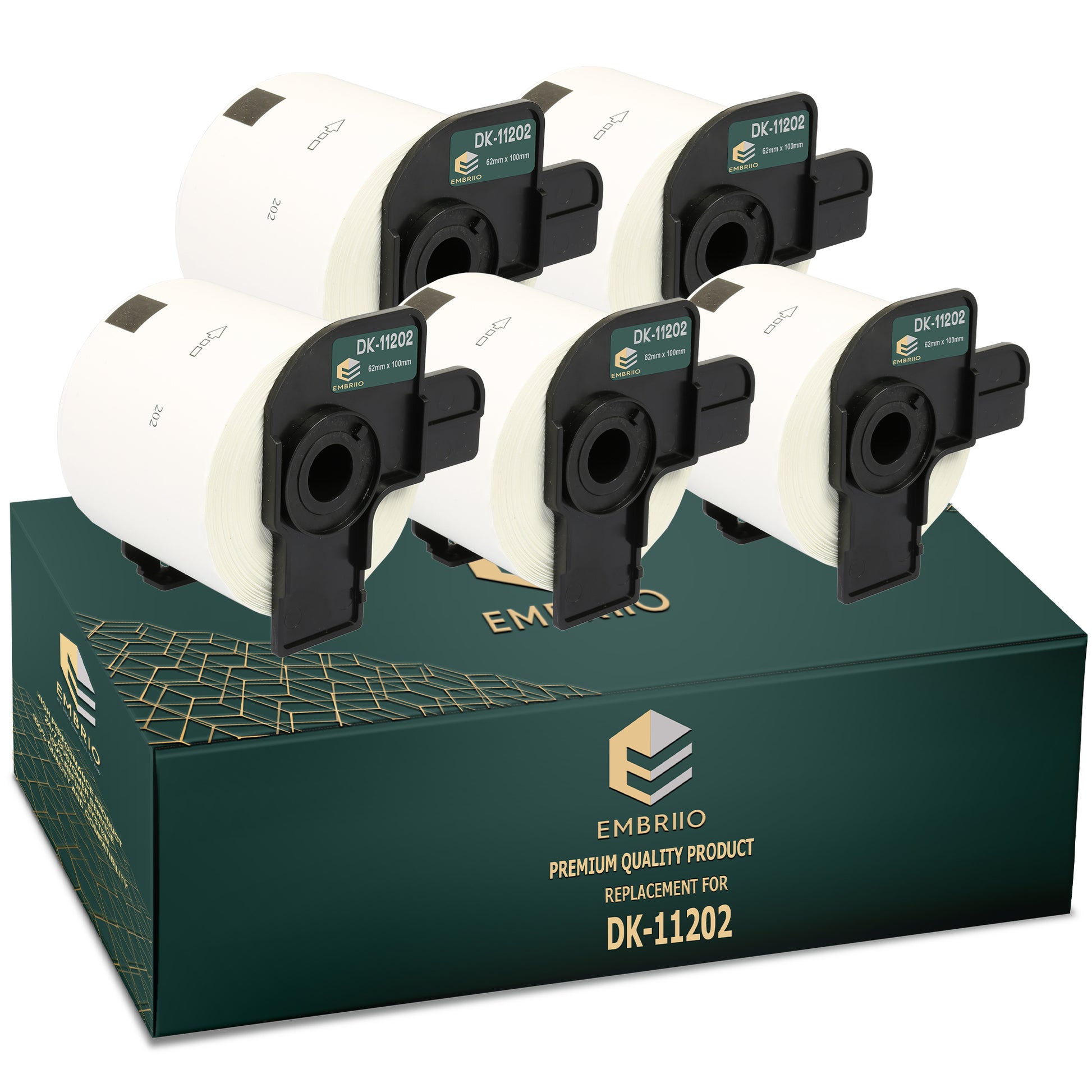 Compatible dk11202 Brother labels - Shipping Label Roll - 62mm x 100mm