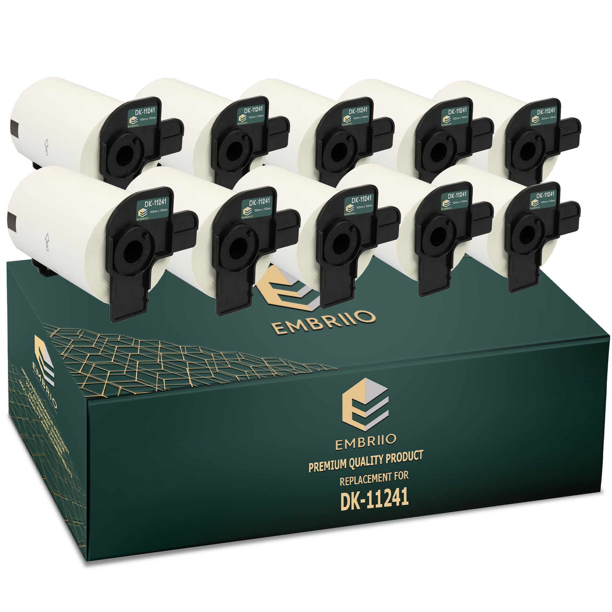 Compatible dk11241 Brother labels - Shipping Label Rolls - 102mm x 152mm