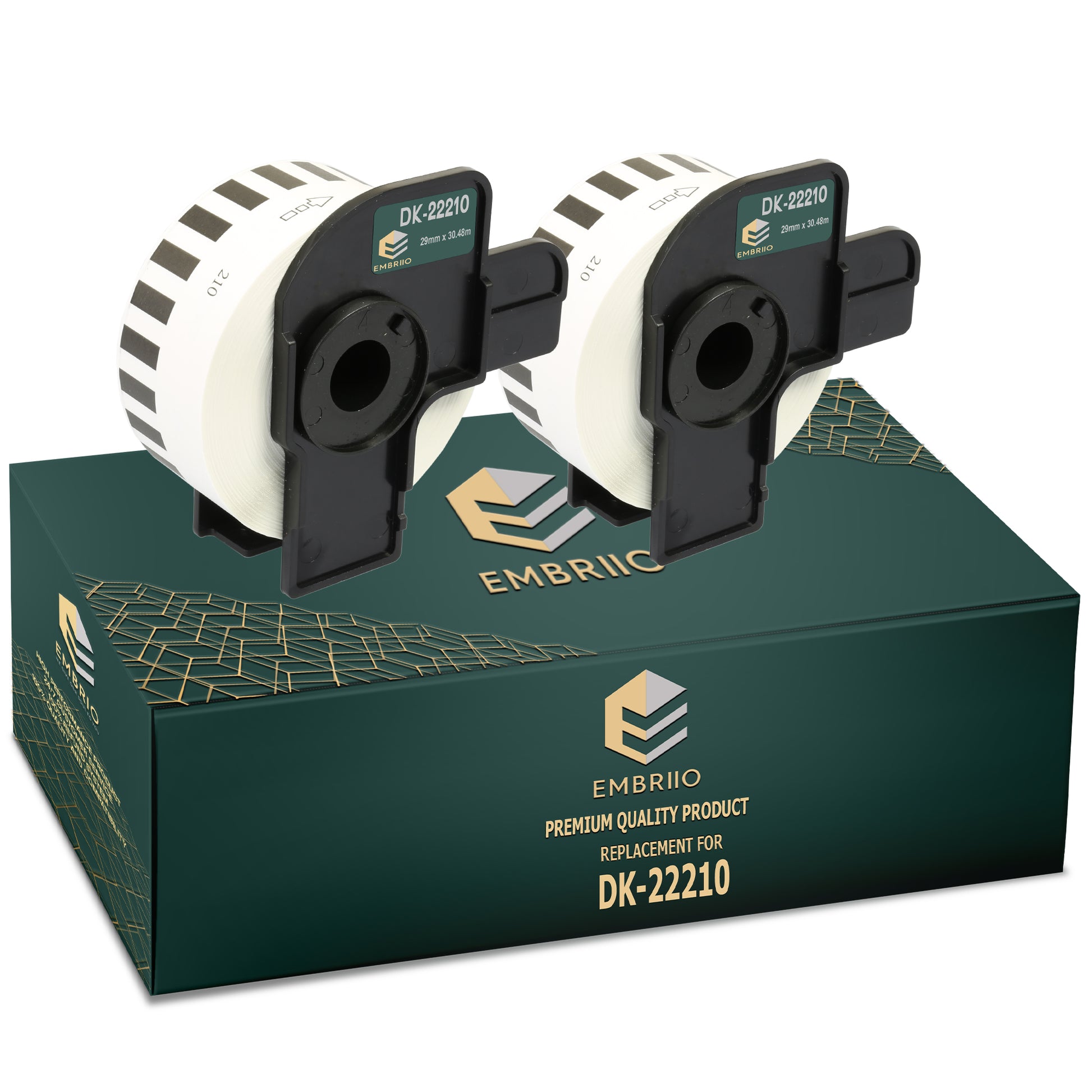 Compatible Brother dk22210 labels - 29mm x 30.48m