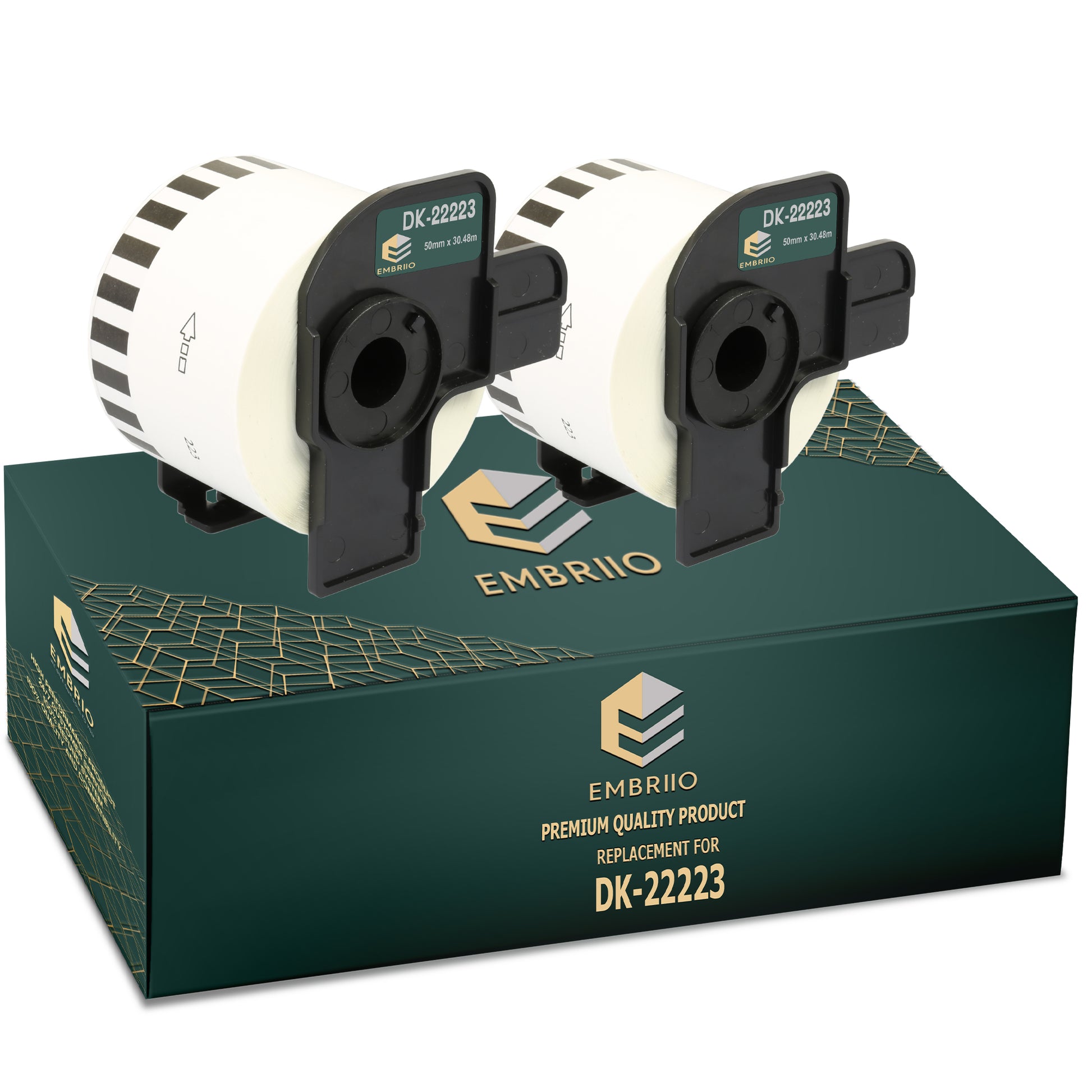 Compatible Brother dk22223 labels - 50mm x 30.48m
