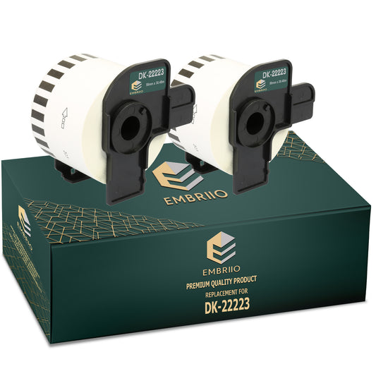 Compatible Brother dk22223 labels - 50mm x 30.48m