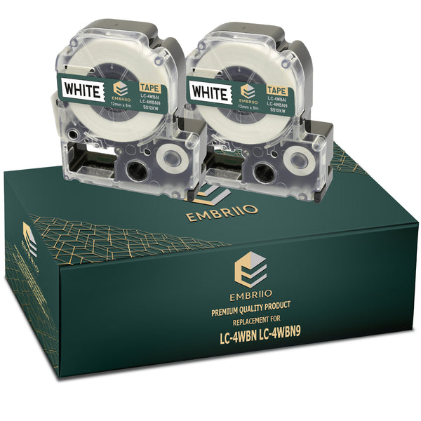 Compatible Epson LC-4WBN9 Label Tapes
