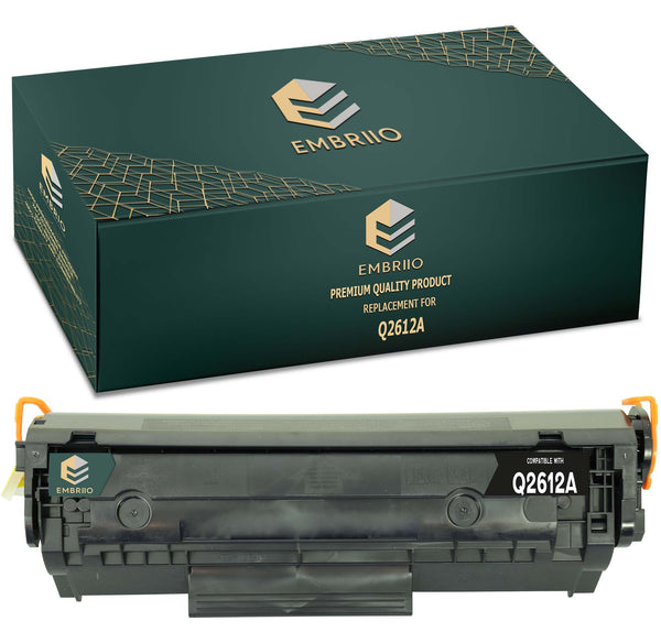 Compatible HP Q2612A 2612A 12A Toner Cartridge by EMBRIIO