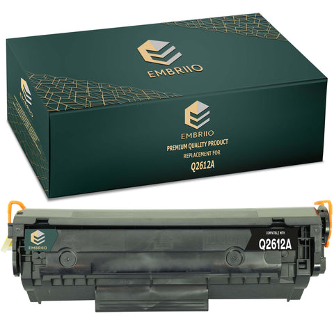 Compatible HP Q2612A 2612A 12A Toner Cartridge by EMBRIIO