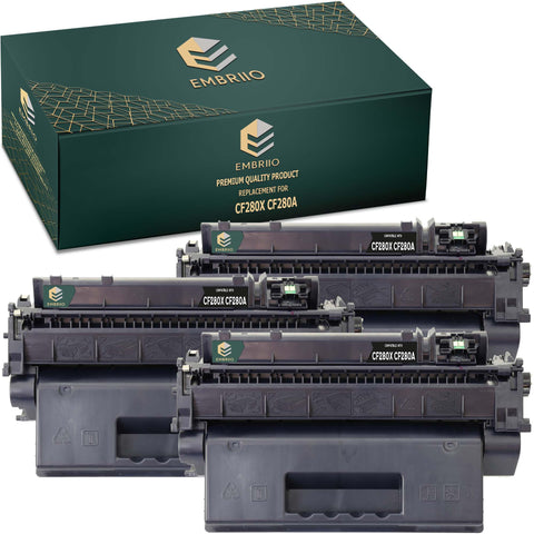 Compatible HP CF280X 280X 80X Toner Cartridge by EMBRIIO