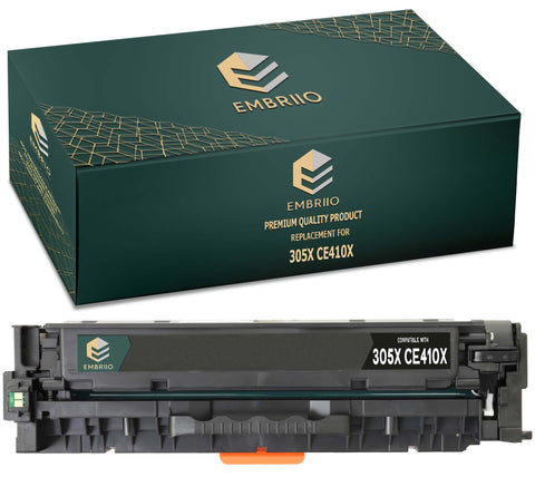 EMBRIIO CE410X 305X Black Compatible Toner Cartridge Replacement for HP LaserJet Pro 300 M351a MFP M375nw Pro 400 M451dn M451dw M451nw MFP M475dn M475dw