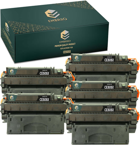 Compatible HP CE505X 505X 05X Toner Cartridge by EMBRIIO