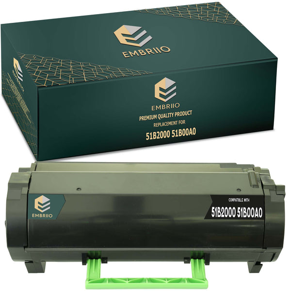 Compatible Lexmark 51B2000 51B00A0 Toner Cartridge by EMBRIIO