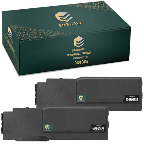 EMBRIIO C400 C405 106R03516 Set of 2 Black Compatible Toner Cartridges Replacement for Xerox VersaLink C400 C405 C405DN C400DN C400N C405N
