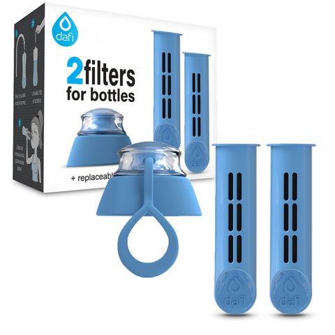 Dafi Water Bottle Cap + Set of 2 Filters - Blue