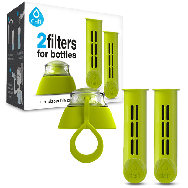 Dafi Water Bottle Cap + Set of 2 Filters - Dark green
