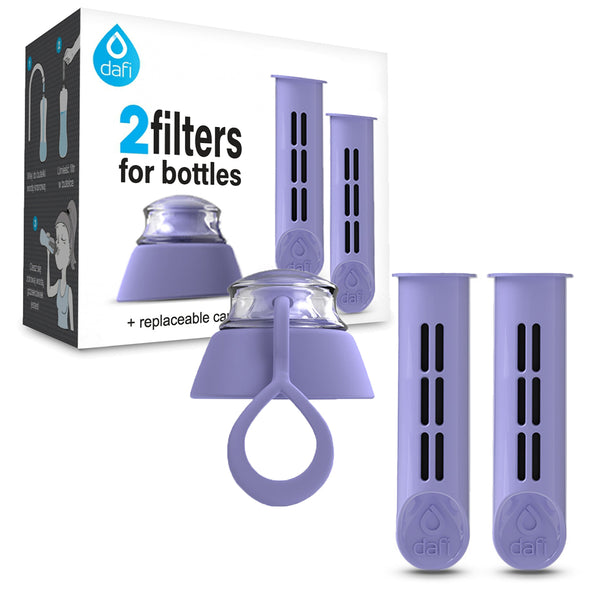 Dafi Water Bottle Cap + Set of 2 Filters - Purple