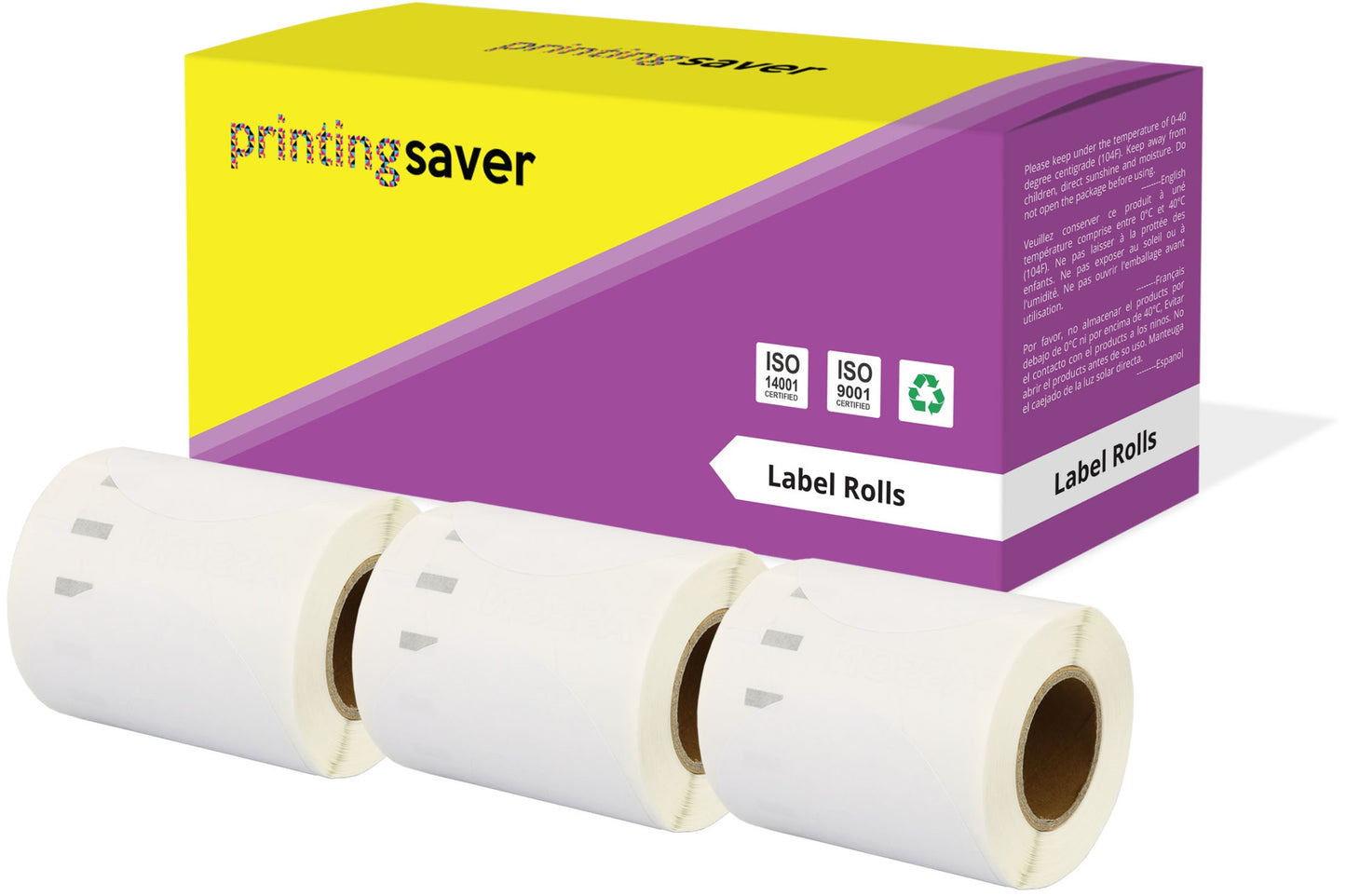 Compatible Roll 14681 S0719250 57mm x 57mm Labels for Dymo LabelWriter 300 320 400 450 Turbo - Printing Saver