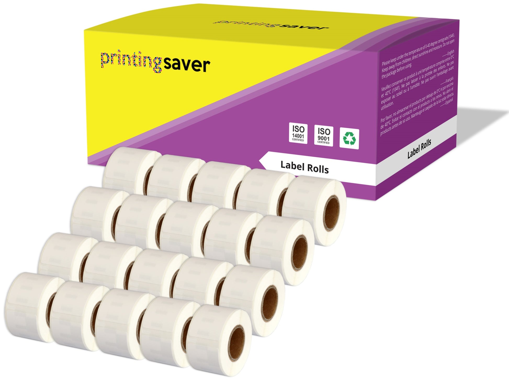 Compatible Roll 99010 S0722370 28mm x 89mm Address Labels for Dymo LabelWriter 450 400 Seiko SLP 450 - Printing Saver