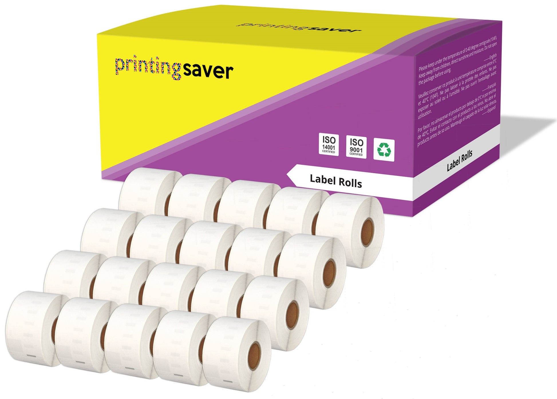 Compatible Roll 99012 S0722400 36mm x 89mm Address Labels for Dymo LabelWriter 450 400 Seiko SLP 450 - Printing Saver