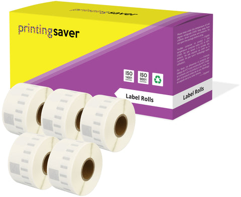 Compatible Roll 99013 S0722410 36mm x 89mm Transparent Address Labels for Dymo LabelWriter 450 400 Seiko SLP 450 - Printing Saver