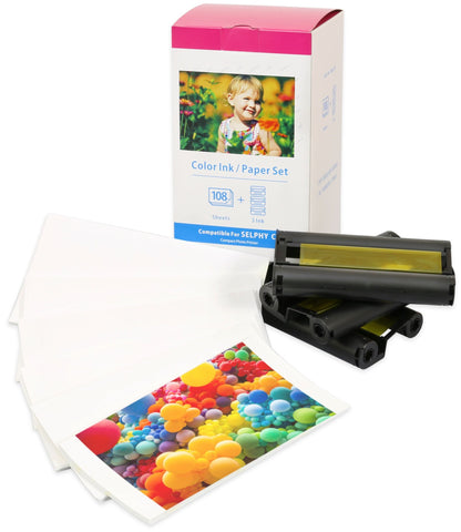 Compatible Canon KP-108IN Ink cartridge and Paper