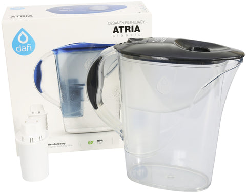 Water Filter Jug Dafi Atria Classic 2.4L with Free Filter Cartridge - Graphite - Printing Saver