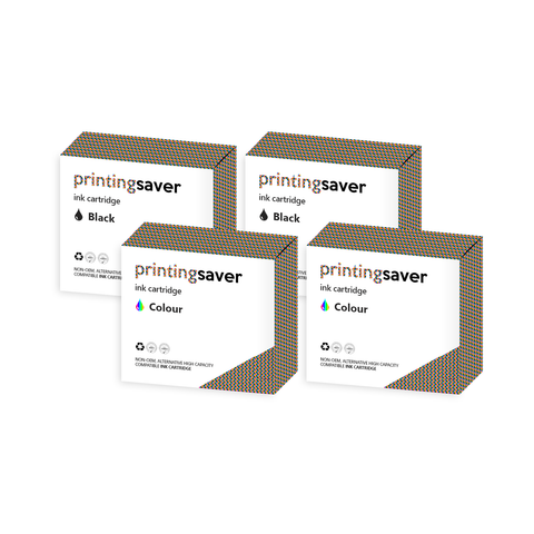 Printing Saver HP 337 & HP 343 (black, colour) compatible ink cartridges for HP Officejet 100, Photosmart 2573, 2575, 8050 - Printing Saver