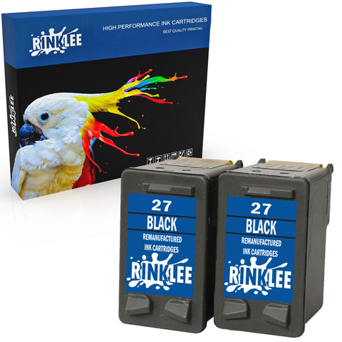 Remanufactured Ink Cartridge HP 27 replacement by RINKLEE 