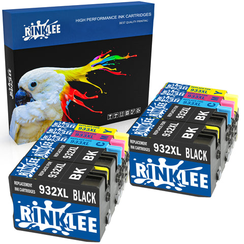 Compatible ink cartridge 932 XL 933 XL replecement for HP by Rinklee 