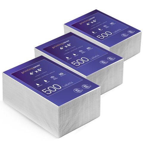 4x6 Fanfold Thermal Shipping Labels pack of 500